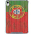 Portuguese Flag Dark Wood iPad 11th Gen (2025) Clear Case