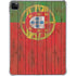 Portuguese Flag Dark Wood iPad Pro 11in (2024) Clear Case