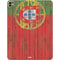 Portuguese Flag Dark Wood iPad Pro 13in M4 (2024) Skin