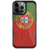 Portuguese Flag Dark Wood iPhone Cases