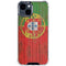 Portuguese Flag Dark Wood iPhone 15 Clear Case