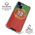 Portuguese Flag Dark Wood iPhone 15 Clear Case