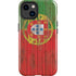 Portuguese Flag Dark Wood iPhone 15 Impact Case