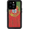 Portuguese Flag Dark Wood iPhone 15 Pro Waterproof Case