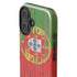 Portuguese Flag Dark Wood iPhone 16 Impact Case