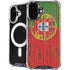 Portuguese Flag Dark Wood iPhone 16 Plus MagSafe Case