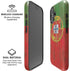 Portuguese Flag Dark Wood iPhone 16 Plus Magsafe Impact Case