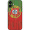 Portuguese Flag Dark Wood iPhone 16 Plus Skin