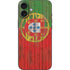 Portuguese Flag Dark Wood iPhone 16 Plus Skin