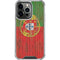 Portuguese Flag Dark Wood iPhone 16 Pro Clear Case