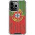 Portuguese Flag Dark Wood iPhone 16 Pro Clear Case