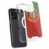 Portuguese Flag Dark Wood iPhone 16 Pro MagSafe Case