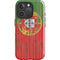 Portuguese Flag Dark Wood iPhone 16 Pro Max Impact Case