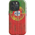 Portuguese Flag Dark Wood iPhone 16 Pro Max Magsafe Impact Case