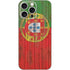 Portuguese Flag Dark Wood iPhone 16 Pro Max Skin