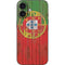Portuguese Flag Dark Wood iPhone 16 Skin