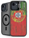 Portuguese Flag Dark Wood iPhone 16e Kickstand Case