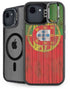 Portuguese Flag Dark Wood iPhone 16e Kickstand Case