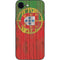 Portuguese Flag Dark Wood iPhone 16e Skin