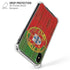 Portuguese Flag Dark Wood iPhone X/XS Clear Case