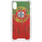 Portuguese Flag Dark Wood iPhone XS Clear Case