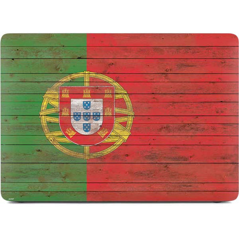 Portuguese Flag Dark Wood Apple MacBook Air Skin