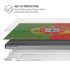 Portuguese Flag Dark Wood MacBook Pro 14in (2021-24) Case plus Skin