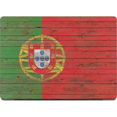Portuguese Flag Dark Wood Apple MacBook Pro 14-inch Skin