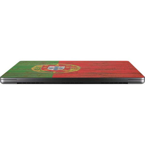 Portuguese Flag Dark Wood Apple MacBook Pro 14-inch Skin