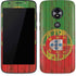 Portuguese Flag Dark Wood Moto E5 Play Skin