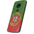 Portuguese Flag Dark Wood Moto E5 Play Skin