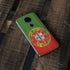 Portuguese Flag Dark Wood Moto E5 Plus Skin