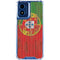 Portuguese Flag Dark Wood Moto G 5G (2024) Clear Case