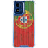 Portuguese Flag Dark Wood Moto G 5G (2024) Clear Case