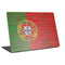 Portuguese Flag Dark Wood Laptop Skins