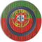 Portuguese Flag Dark Wood Wireless Charger Skin