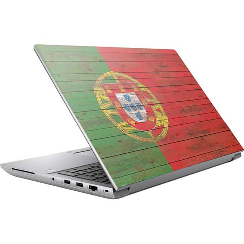 Portuguese Flag Dark Wood HP ZBook Fury 16 G10 Skin