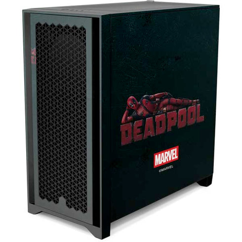 Marvel Deadpool Legacy Posing Deadpool Corsair 4000D Tempered Glass Mid-Tower ATX Case Skin