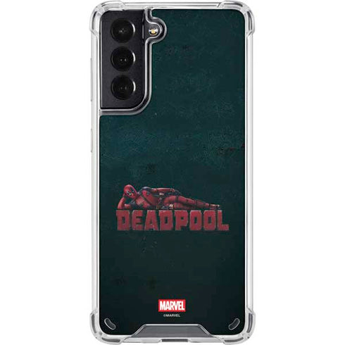 Marvel Deadpool Legacy Posing Deadpool Galaxy S21 5G Clear Case