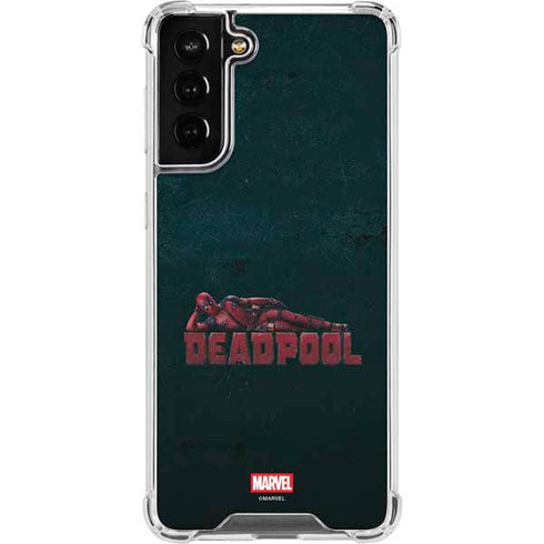 Marvel Deadpool Legacy Posing Deadpool Galaxy S21 FE Clear Case