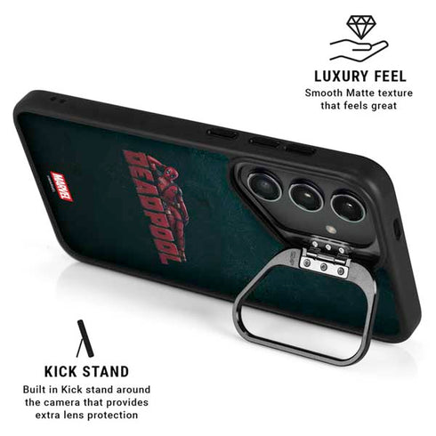 Marvel Deadpool Legacy Posing Deadpool Galaxy S24 FE Kickstand Case