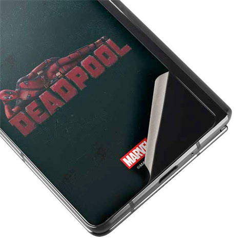 Marvel Deadpool Legacy Posing Deadpool Galaxy Z Fold2 5G Skin