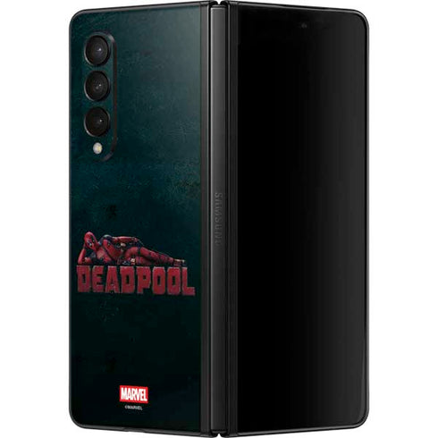 Marvel Deadpool Legacy Posing Deadpool Galaxy Z Fold3 5G Skin