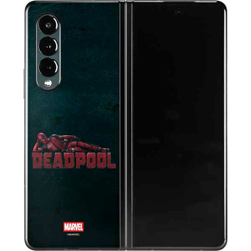 Marvel Deadpool Legacy Posing Deadpool Galaxy Z Fold3 5G Skin
