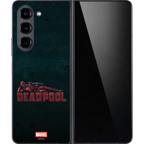 Marvel Deadpool Legacy Posing Deadpool Galaxy Z Fold5 5G Skin