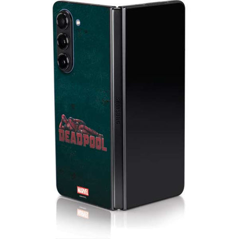 Marvel Deadpool Legacy Posing Deadpool Galaxy Z Fold5 5G Skin