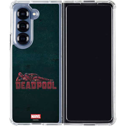 Marvel Deadpool Legacy Posing Deadpool Galaxy Z Fold6 Clear Case