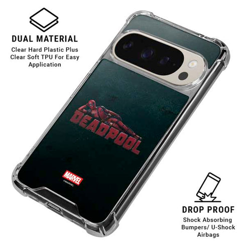 Marvel Deadpool Legacy Posing Deadpool Google Pixel 9 Pro XL Clear Case