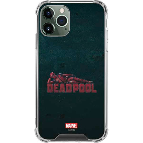 Marvel Deadpool Legacy Posing Deadpool iPhone 11 Pro Max Clear Case