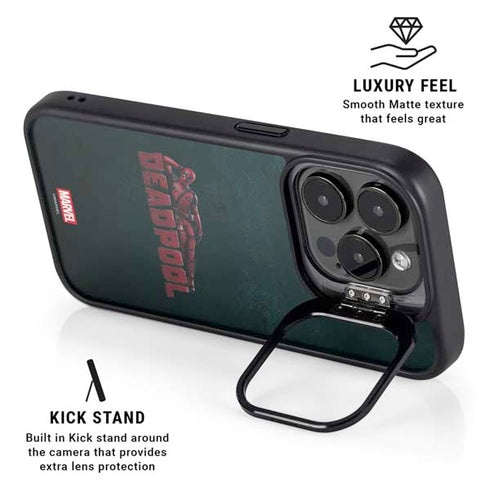 Marvel Deadpool Legacy Posing Deadpool iPhone 13 Pro Kickstand Case